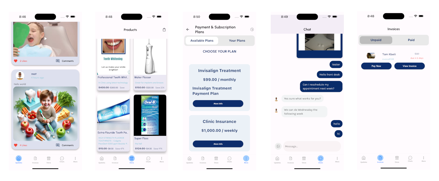 iSmile Dental App Screenshots